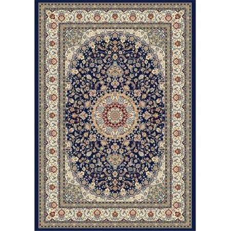 DYNAMIC RUGS Dynamic Rugs AN710571193434 Ancient Garden 6 ft. 7 in. x 9 ft. 6 in. 57119-3434 Rug - Blue/Ivory AN710571193434